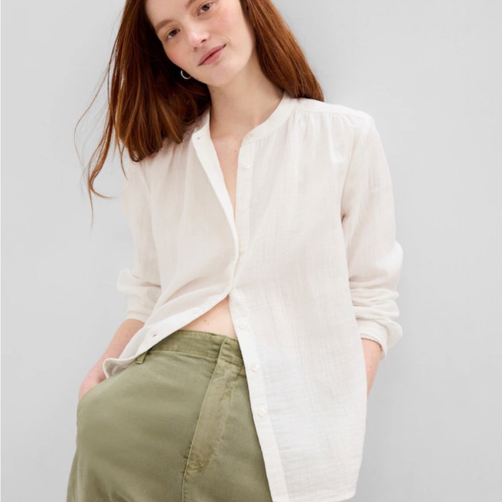Cricket Cotton Gauze Button-up Shirt